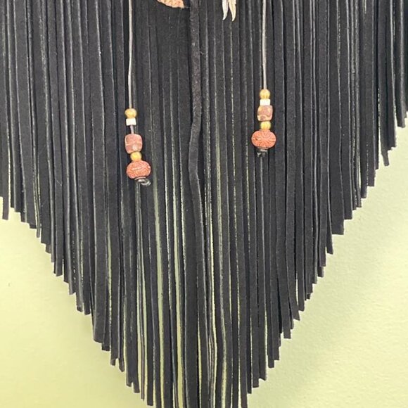 Vintage 1990s S.Hyde For Signature Rugs Of Dallas Wearable Art Suede Leather - Picture 15 of 16